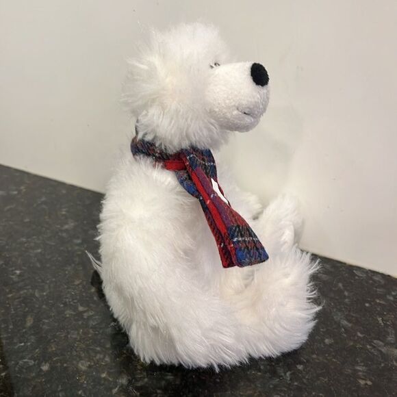 Mary Meyer Christmas Holiday Polar Bear Plush 10” Stuffed Animal - Picture 5 of 9